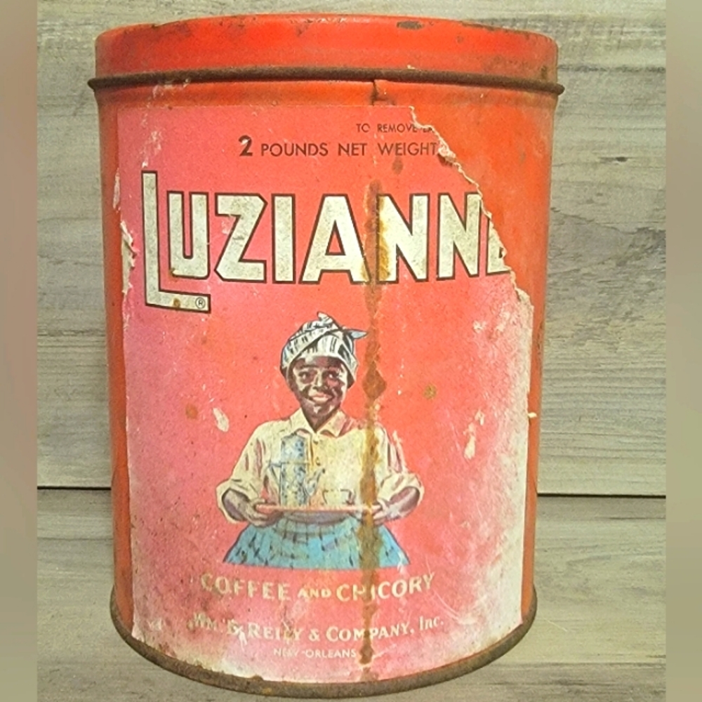 1920s-30s Luzianne Coffee And Chicory Tin